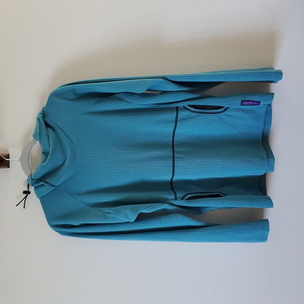 Melanzana (marine) micro-grid sweater. Men's Medium.